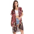 thumbnail image 2 of BZSMCE Women Creatively Floral Love Print Beach Cover-ups Size:S-2XL, 2 of 7