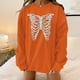 thumbnail image 2 of Camisas sexy de invierno para mujer Cuello redondo Manga larga Tops Impreso Sudadera regular Blusa Fridja fjkfkj1165, 2 of 4