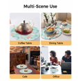 thumbnail image 2 of 15 Inch Round Placemats Set of 6, Teal Red Coastal Non Slip Heat Insulation PP Table Mats, Nautical Seahorse Beach Coral Starfish Washable Place Mats for Kitchen Dining Party Table Decor, 2 of 7