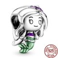 thumbnail image 1 of Original 925 Sterling Silver Dog cat Girl princess Series beads fit pandora 925 Original Bracelet disney beads for women jewelry Gao Jinjia LED, 1 of 2