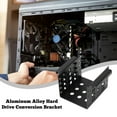 thumbnail image 3 of Hard Drive Mounting Bracket - Aluminum Alloy Four-Bay SSD Cage with Heat Dissipation Design for Desktop Enclosure Conversion, 3 of 9