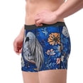 thumbnail image 3 of KLL Blue Heron Floral Garden Men's Cotton Boxer Briefs Underwear-Small, 3 of 7