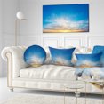 thumbnail image 3 of Designart Bright Blue Evening Sky Panorama - Contemporary Landscape Printed Throw Pillow - 12x20, 3 of 5