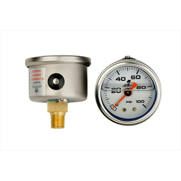 AEROMOTIVE 15633 0-100 Psi Fuel Pressure Gauge