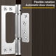 thumbnail image 2 of Bisagras Automáticas Eigraketly para Cerrar Puertas Hidráulica Acero Inoxidable, 2 of 6