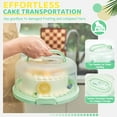 thumbnail image 4 of Cake Carrier with Lid and Handle, Ohuhu BPA-Free Cake Containers Cake Holder for 10 inch Cake with 2 Handles Cupcake Carrier, 4 of 6