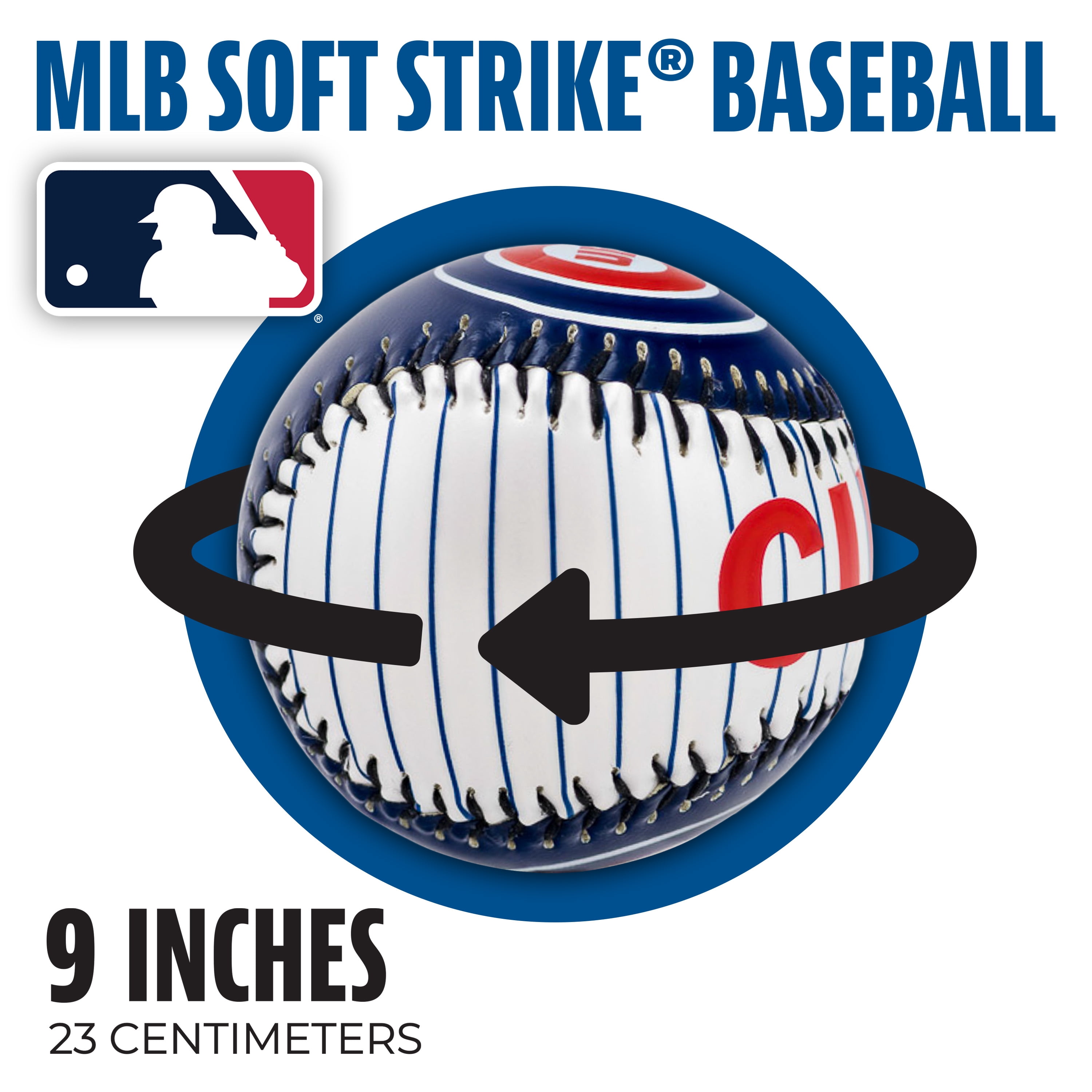 Franklin Sports MLB Chicago Cubs Soft Strike Baseball, Gloss/Pearl
