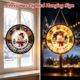 thumbnail image 3 of Christmas Lighted Hanging Sign, Battery‑Operated LED Wall Ornament with Hooks, Illuminated Xmas Decor for Front Door, Porch, Entryway Home Decoration, 3 of 8