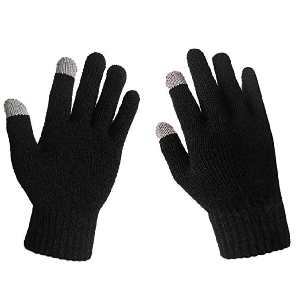 Winter Wool Lined Magic Knit Gloves With Touchscreen Fingers Walmart
