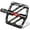 Black, variant on BUCKLOS MTB Flat Pedals Mountain Bike Pedals,3 Bearings Road Bike Bicycle Pedals Adult，CNC Aluminum Alloy Non-Slip for BMX/Gravel Bike/Hybrid Bike 9/16"