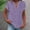 X-16Purple, variant on ZHOGXU Women's Summer T-Shirts V Neck Short Sleeve Solid Color Buttons Curved Hem Comfortable Breathable Tee Top For Casual Daily Wear,Beige,L