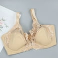 thumbnail image 4 of Qetyuw Womens Lace Bras Wirefree Push Up T-shirt Bras Seamless Comfortable Bralettes Elegant Breathable Full Figure Bras, 4 of 5