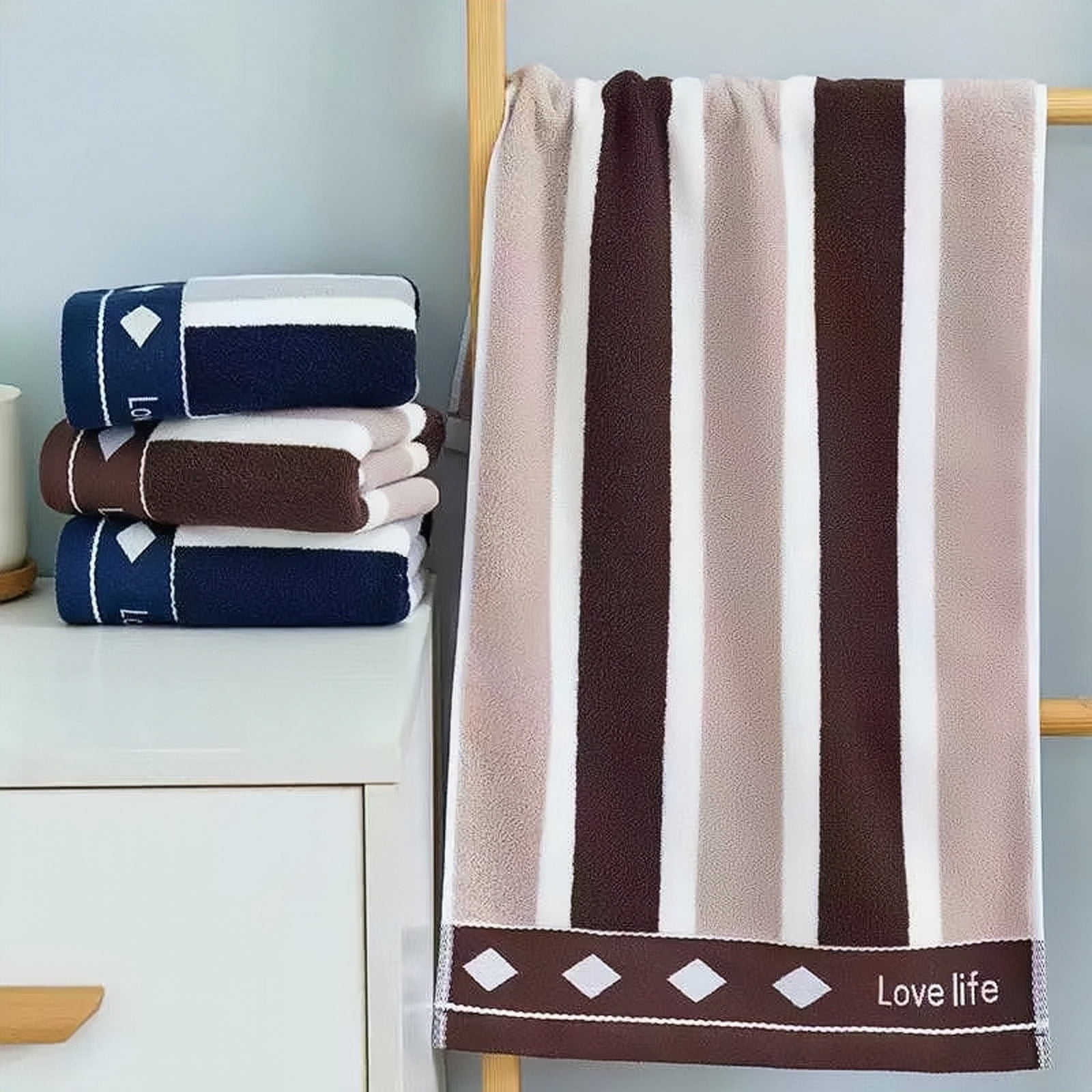 Zhuge 6pcs Bathroom Hand Towels, Home Soft Cotton Ultra-Soft 100% Cotton Hand Towel – Highly Absorbent for Shower, Pool, Spa, and Gym 13.78x29.53inch (blue)