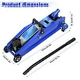 thumbnail image 2 of Mohsoe 3 Ton Car Floor Jack 6600lbs Lifting Capacity, 5"-15.2" Height Range Hydraulic Design, 4 Steel Wheels for Sedans Trucks SUVs Auto Repair, 2 of 9