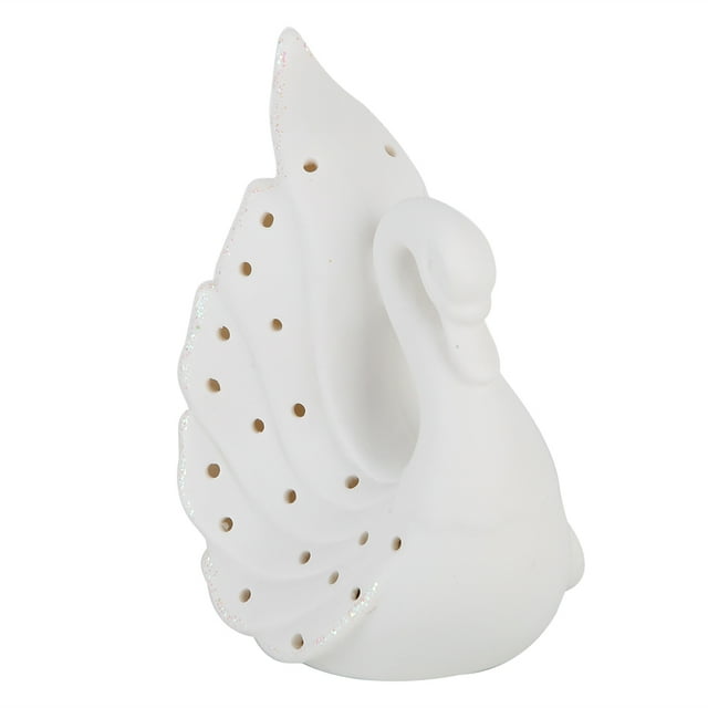 LED Swan Light, Swan Light, Ceramic Swan Light, Ceramic Decoration Lamp Children Gift For Bedroom Bookshelf Study Room