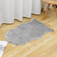 thumbnail image 2 of Warm Soft Artificial Wool Fur Rug Area Rugs Fluffy Mat Floor Carpet For Bathroom Living Room Sofa Decor,24''x35''/24''x43'', 2 of 8