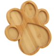 thumbnail image 5 of Bamboo Tray for Snack Storage and Serving Cute Cartoon Paw Shaped Design for Home Kitchen Use 12.5 inches, 5 of 5