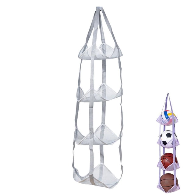 Ball Storage Hanging Bag Home Basketball Storage Basket Rack Storage Ball Sports Rack Equipment