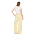 thumbnail image 5 of Forever 21 Women's Butter Yellow Athleisure Low-Rise Jogger, Wide-Leg, S, 5 of 6