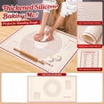 thumbnail image 2 of Home & Kitchen, Silicone Baking Mats, Large 24X18 Inch Dough Mat for Kneading, Transparent Red Thick 3-Layer Silicone Baking Sheet, Non-Slip Countertop Pastry Mat, Heat Resistant, 2 of 8