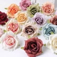 thumbnail image 2 of 3/5Pcs Rose Artificial Flowers Heads 7cm Silk Fake Flowers for Home Decor Wedding Brides Decortion DIY Craft Gift Accessories, 2 of 10