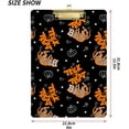 thumbnail image 3 of FMSHPON Halloween Cat Skeleton Pumpkin Clipboard Hardboard Wood Nursing Clip Board and Pull for Standard A4 Letter 13x9 inches, 3 of 5