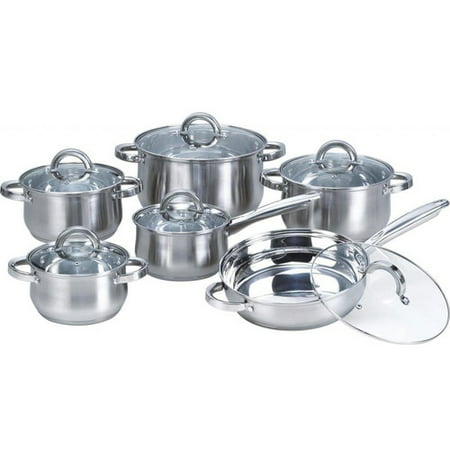 Heim Concept 12-Piece Stainless Steel Cookware (Best Cookware For Home Use)