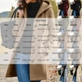 thumbnail image 6 of Rutainlusire Ladies Long Hooded Coat, Button Down Wool Blend Jacket with Pockets, Relaxed Fit Warm Overcoat for Fall Winter Outings, 6 of 6