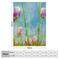 thumbnail image 4 of nygtbtfer Purple Tulip Spring Flower Flannel Blanket Ultra-Soft Cozy Plush Blanket Throw Blankets Couch Chair Living Room Air Conditioning Cool Blankets  60x80in, 4 of 6