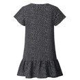 thumbnail image 4 of Jophufed Fashion Women Graduation Dress Sexy Short Sleeve Skirt V-neck Ruffle Printing Button Mini Summer Dresses for Women 2022, 4 of 9
