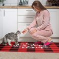 thumbnail image 4 of Red Plaid Kitchen Rugs and Mats Sets Of 2,Kitchen Decoration Rugs,Rubber Backing Non-Slip Floor Mat for Sink Washable Waterproof Laundry Room Runner Rugs, 4 of 7