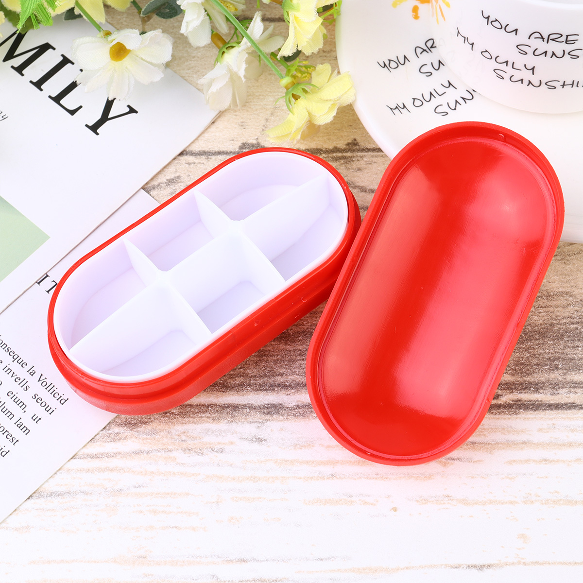 Alipis 1PC portable medicine organizer empty bin organizer emergency  medicine cabinet medicine case storage container multi-layer case household  child