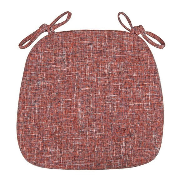 U-Shaped Chair Cushions with Ties - 17"x16" Waterproof Seat Pads for Kitchen/Dining Chairs - Non- Comfort for Wooden/Metal Chairs - Indoor & Patio Furniture Cushion
