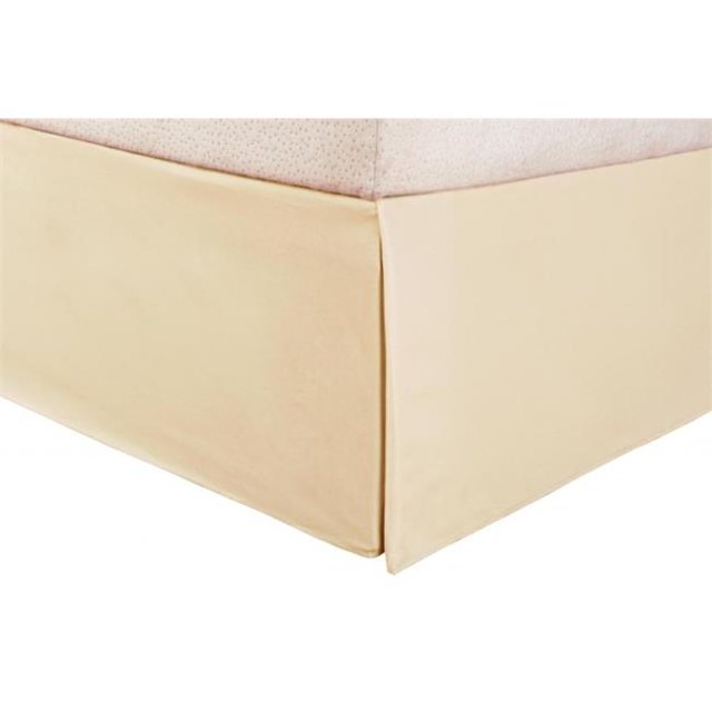 Jupe de Lit en Microfibre Très Grand Unie Ivoire