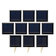 AOSHIKE 10Pcs 2V 130mA Micro Solar Panels Photovoltaic Solar Cells with Wires Solars Epoxy Plate DIY Projects Toys 54mm x 54mm/2.13 x 2.13