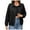 Black, variant on YDFCWXW Womens Oversized Leather Jackets Faux Casual Zip Up Trendy Bomber Motorcycle Jacket with Pockets Coffee, L