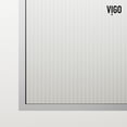 thumbnail image 2 of VIGO Meridian 34 in. W x 74 in. H Framed Fixed Shower Screen Door in Chrome with 3/8 in. (10mm) Fluted Glass, 2 of 10