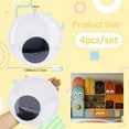 thumbnail image 2 of 1set 4pcs PVC Waterproof Eye Stickers Flat Round Refrigerator White 178x16mm, 2 of 6