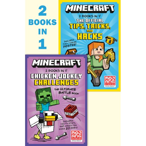 Minecraft 2-In-1: Chicken Jockey Challenges / Tips, Tricks, and Hacks (Minecraft): The Ultimate Battle Book, (Paperback)