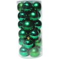 thumbnail image 1 of 24Pcs Christmas Tree Balls Decorations Shatterproof Thanksgiving Wedding Parties Mini Tree Decor Ornaments (One Size, Dark Green_24pcs/1Box), 1 of 7