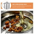 Axio Bacon Grease Container with Strainer Stainless Steel Oil Pot