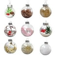 thumbnail image 2 of Biplut Christmas Balls Party Scene Layout Transparent Electroplated Ball Holiday Ornament 6cm Diameter Hanging Balls Christmas Tree Pendant Home Decor for New Year (Type M,6 cm), 2 of 13