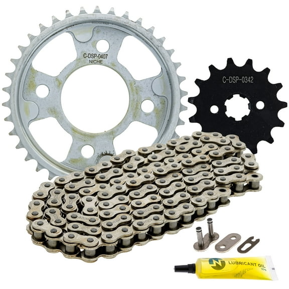 Niche Sprocket Chain Set for Honda Grom 125 15/38 Tooth 420 Front Rear Kit MK1014395