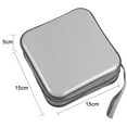 thumbnail image 3 of 40 Capacity CD Case, Hard Plastic DVD Case Portable Zipper CD Case Holder Large Storage Disc Wallet Bag for Car Home Travel, 3 of 8