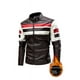 thumbnail image 4 of Chaqueta de cuero para hombre, otoño e invierno, costuras, hermosa chaqueta de cuero para motocicleta, abrigo de cuero de talla grande para hombre gordo, 4 of 6