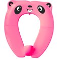 thumbnail image 1 of Orinal portátil con protector contra salpicaduras para niños pequeños (rosa) Orinal de viaje plegable con bolsa de transporte, almohadillas antideslizantes, fundas para asientos de entrenamiento para bebés, niños pequeños y niños JM, 1 of 5