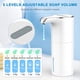 thumbnail image 4 of Dispensador de jabón automático recargable sin contacto, con 5 jabones ajustables, dispensador eléctrico de desinfectante de manos de 15.37 oz, bomba dispensadora de jabón líquido para manos, 4 of 5