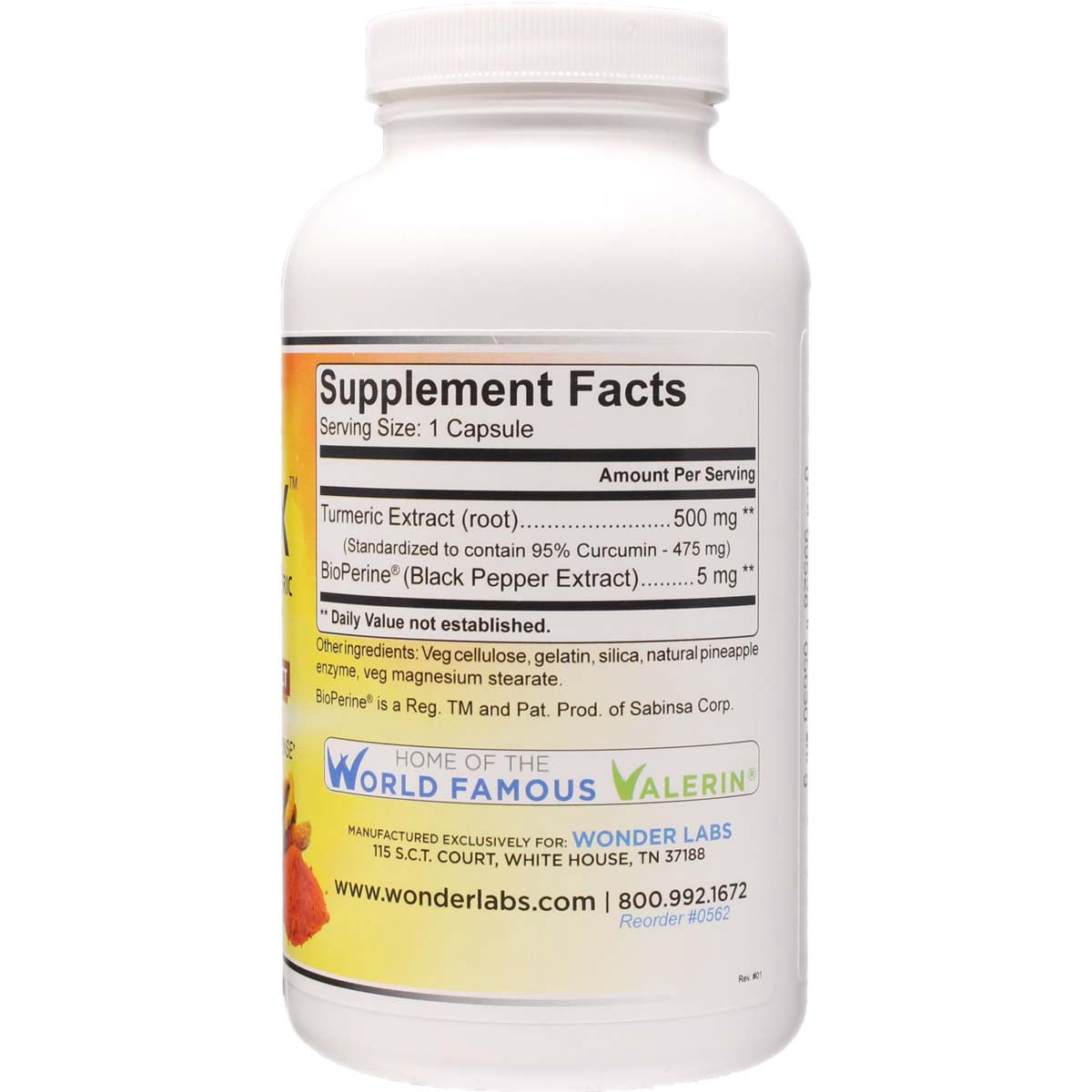 Maximum Strength Turmeric wit BioPerine - 95% Curcumin Extract, Formulated for Maximum Absorbsion (300)