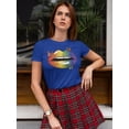 thumbnail image 2 of Colorful Rainbow Lips Women T-Shirt, Female x-Large, 2 of 4