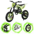 thumbnail image 2 of Seipouy Pro-Version 49cc Kids Dirt Bike for Kid and Adluts| Kids Gift | Off-Road Tires | East to Install | Shock Absorption Springs| Soft Seat Cushion | Mini Bike for Yard Block Grasslands Sandy Use, 2 of 10